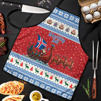 Iceland Viking Santa Christmas Apron Funny Reindeer Norse Xmas - Wonder Print Shop