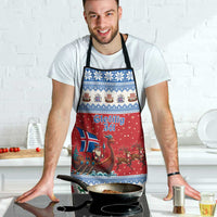 Iceland Viking Santa Christmas Apron Funny Reindeer Norse Xmas - Wonder Print Shop