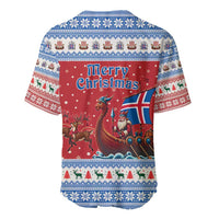 Iceland Viking Santa Christmas Baseball Jersey Funny Reindeer Norse Xmas - Wonder Print Shop