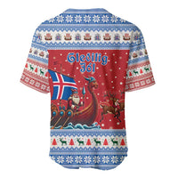 Iceland Viking Santa Christmas Baseball Jersey Funny Reindeer Norse Xmas - Wonder Print Shop