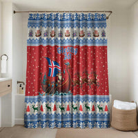 Iceland Viking Santa Christmas Bathroom Set Funny Reindeer Norse Xmas - Wonder Print Shop