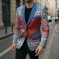Iceland Viking Santa Christmas Blazer Funny Reindeer Norse Xmas - Wonder Print Shop