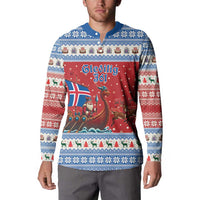 Iceland Viking Santa Christmas Button Sweatshirt Funny Reindeer Norse Xmas - Wonder Print Shop