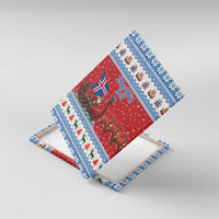 Iceland Viking Santa Christmas Canvas Wall Art Funny Reindeer Norse Xmas - Wonder Print Shop