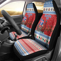 Iceland Viking Santa Christmas Car Seat Cover Funny Reindeer Norse Xmas - Wonder Print Shop