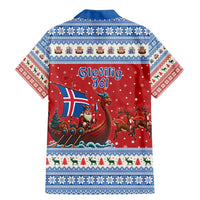 Iceland Viking Santa Christmas Family Matching Mermaid Dress and Hawaiian Shirt Funny Reindeer Norse Xmas - Wonder Print Shop