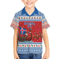 Iceland Viking Santa Christmas Hawaiian Shirt Funny Reindeer Norse Xmas - Wonder Print Shop
