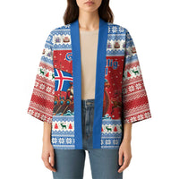 Iceland Viking Santa Christmas Kimono Funny Reindeer Norse Xmas - Wonder Print Shop
