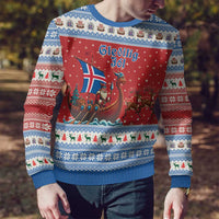 Iceland Viking Santa Christmas Ugly Christmas Sweater Funny Reindeer Norse Xmas - Wonder Print Shop