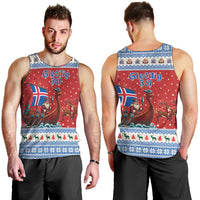 Iceland Viking Santa Christmas Men Tank Top Funny Reindeer Norse Xmas - Wonder Print Shop