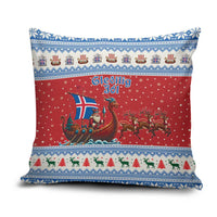 Iceland Viking Santa Christmas Pillow Cover Funny Reindeer Norse Xmas - Wonder Print Shop