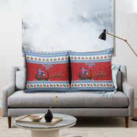 Iceland Viking Santa Christmas Pillow Cover Funny Reindeer Norse Xmas - Wonder Print Shop