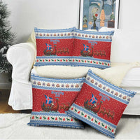 Iceland Viking Santa Christmas Pillow Cover Funny Reindeer Norse Xmas - Wonder Print Shop