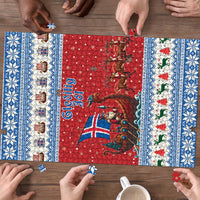 Iceland Viking Santa Christmas Puzzle Funny Reindeer Norse Xmas - Wonder Print Shop