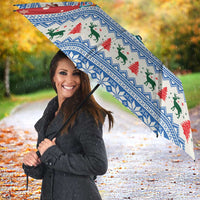 Iceland Viking Santa Christmas Umbrella Funny Reindeer Norse Xmas - Wonder Print Shop