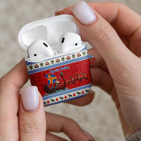 Aland Viking Santa Christmas AirPods Case Funny Reindeer Norse Xmas - Wonder Print Shop