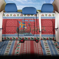 Aland Viking Santa Christmas Back Car Seat Cover Funny Reindeer Norse Xmas - Wonder Print Shop