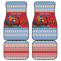 Aland Viking Santa Christmas Car Mats Funny Reindeer Norse Xmas - Wonder Print Shop