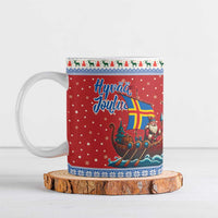 Aland Viking Santa Christmas Ceramic Mug Funny Reindeer Norse Xmas - Wonder Print Shop