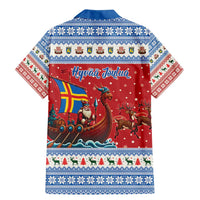 Aland Viking Santa Christmas Family Matching Mermaid Dress and Hawaiian Shirt Funny Reindeer Norse Xmas - Wonder Print Shop