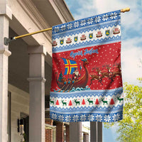Aland Viking Santa Christmas Garden Flag Funny Reindeer Norse Xmas - Wonder Print Shop
