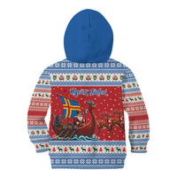 Aland Viking Santa Christmas Kid Hoodie Funny Reindeer Norse Xmas - Wonder Print Shop