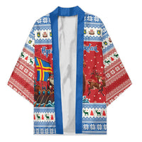 Aland Viking Santa Christmas Kimono Funny Reindeer Norse Xmas - Wonder Print Shop