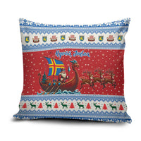 Aland Viking Santa Christmas Pillow Cover Funny Reindeer Norse Xmas - Wonder Print Shop