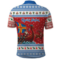 Aland Viking Santa Christmas Polo Shirt Funny Reindeer Norse Xmas - Wonder Print Shop