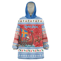 Aland Viking Santa Christmas Wearable Blanket Hoodie Funny Reindeer Norse Xmas - Wonder Print Shop
