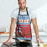 Finland Viking Santa Christmas Apron Funny Reindeer Norse Xmas - Wonder Print Shop