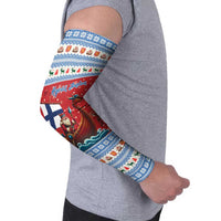 Finland Viking Santa Christmas Arm Sleeves Funny Reindeer Norse Xmas - Wonder Print Shop