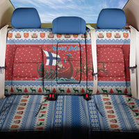 Finland Viking Santa Christmas Back Car Seat Cover Funny Reindeer Norse Xmas - Wonder Print Shop
