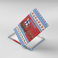 Finland Viking Santa Christmas Canvas Wall Art Funny Reindeer Norse Xmas - Wonder Print Shop