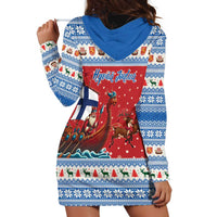 Finland Viking Santa Christmas Hoodie Dress Funny Reindeer Norse Xmas - Wonder Print Shop