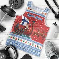 Finland Viking Santa Christmas Men Tank Top Funny Reindeer Norse Xmas - Wonder Print Shop