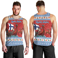 Finland Viking Santa Christmas Men Tank Top Funny Reindeer Norse Xmas - Wonder Print Shop