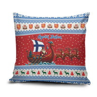 Finland Viking Santa Christmas Pillow Cover Funny Reindeer Norse Xmas - Wonder Print Shop
