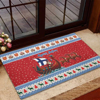 Finland Viking Santa Christmas Rubber Doormat Funny Reindeer Norse Xmas - Wonder Print Shop