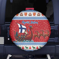 Finland Viking Santa Christmas Spare Tire Cover Funny Reindeer Norse Xmas - Wonder Print Shop