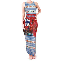 Finland Viking Santa Christmas Tank Maxi Dress Funny Reindeer Norse Xmas - Wonder Print Shop