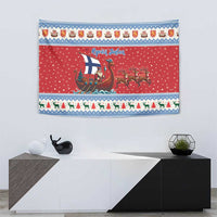 Finland Viking Santa Christmas Tapestry Funny Reindeer Norse Xmas - Wonder Print Shop