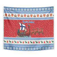 Finland Viking Santa Christmas Tapestry Funny Reindeer Norse Xmas - Wonder Print Shop