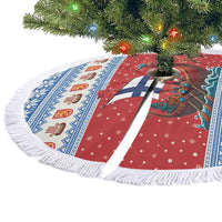 Finland Viking Santa Christmas Tree Skirt Funny Reindeer Norse Xmas - Wonder Print Shop