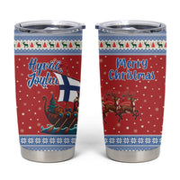 Finland Viking Santa Christmas Tumbler Cup Funny Reindeer Norse Xmas - Wonder Print Shop