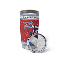 Finland Viking Santa Christmas Tumbler Cup Funny Reindeer Norse Xmas - Wonder Print Shop