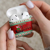 Wales Viking Santa Christmas AirPods Case Funny Reindeer Norse Xmas - Wonder Print Shop