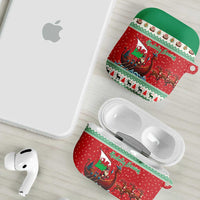 Wales Viking Santa Christmas AirPods Case Funny Reindeer Norse Xmas - Wonder Print Shop