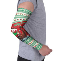 Wales Viking Santa Christmas Arm Sleeves Funny Reindeer Norse Xmas - Wonder Print Shop