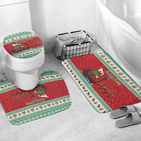 Wales Viking Santa Christmas Bathroom Set Funny Reindeer Norse Xmas - Wonder Print Shop